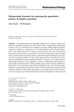 Mathematical Biology