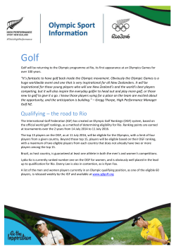 The purpose-built Olympic golf course is at Reserva de Marapendi