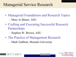 Mary Jo Bitner, Arizona State University