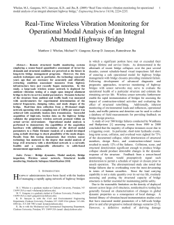 Highway Bridge Assessment Using an Adaptive Real