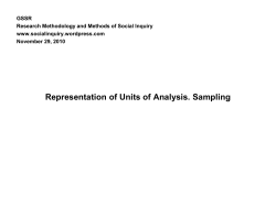 Random Sampling - Research Methodology and Methods of Social