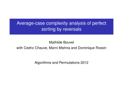 Average-case complexity analysis of perfect sorting by reversals