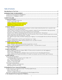 Introduction to Tort Law - Amazon Simple Storage Service (S3)