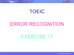 toeic - Albert