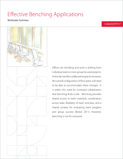 Effective Benching Applications