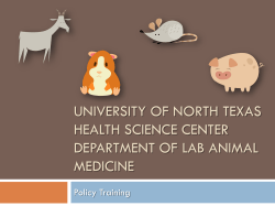 Policy Training - UNT Health Science Center