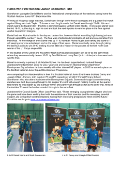 Harris Win First National Junior Badminton Title