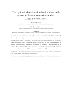 The optimal admission threshold in observable queues