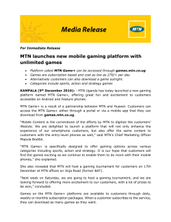 MTN launches new mobile gaming platform with unlimited games