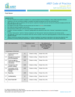 AREF Self-Certification Form_January 2017