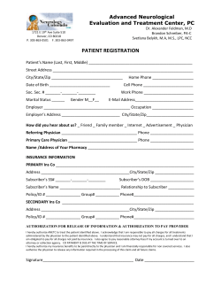 a printable New Patient Packet