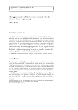 On approximation of the best case optimal value