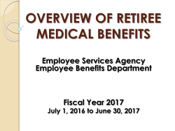 Retiree Benefits Overview - the County of Santa Clara