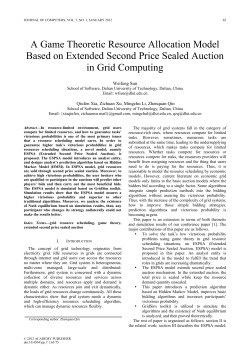A Game Theoretic Resource Allocation Model Based on Extended