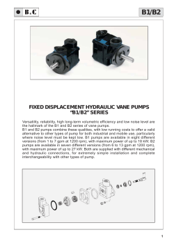 fixed displacement hydraulic vane pumps &ldquo;b1/b2&rdquo; series