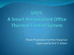 SPOT: A Smart Personalized Office Thermal