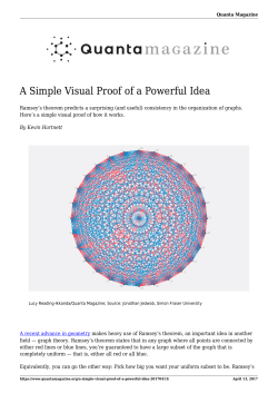 A Simple Visual Proof of a Powerful Idea
