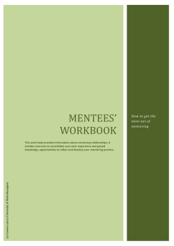 Mentees* Workbook - University of Wolverhampton