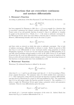 Functions that are everywhere continuous and nowhere differentiable