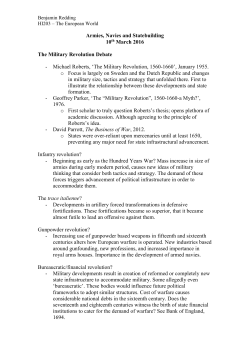 The Military Revolution Debate