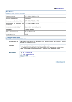 Print this page Miscellaneous * Asterisks denote mandatory