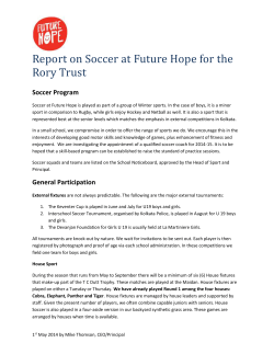 Soccer Program - Rory McDonagh Trust