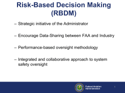 Risk-Based Decision Making (RBDM)