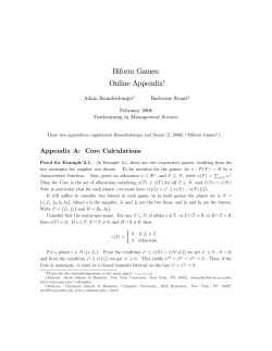 Biform Games: Online Appendix
