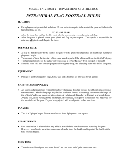 intramural flag football rules