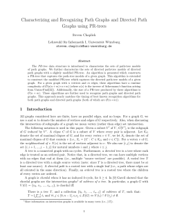 Characterizing and Recognizing Path Graphs and Directed Path