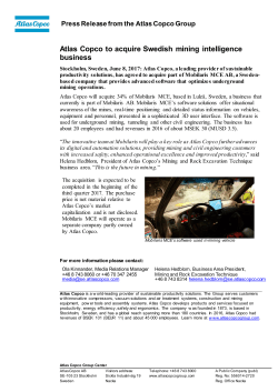 Atlas Copco: International Homepage