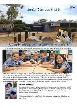 Junior Campus K-6 Prospectus Word