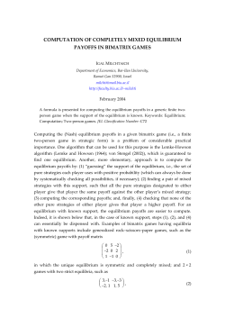 Computation of completely mixed equilibrium payoffs in bimatrix
