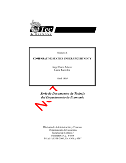 Comparative Statics under Uncertainty