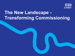 The NHS Commissioning Board will provide national leadership