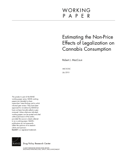 Estimating the Non-Price Effects of Legalization on Cannabis