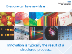 Creative thinking involves breaking out of established patterns