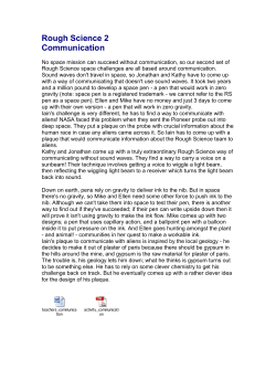 Rough Science 2 Communication