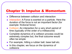 Chapter I: Concepts of Motion