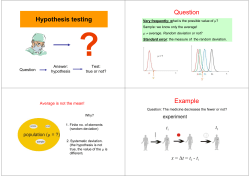 Hypothesis testing Question Example
