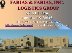FARIAS LOGISTICS GROUP 8406 El Gato Laredo, TX 78045