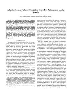 Adaptive Leader-Follower Formation Control of Autonomous Marine