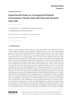Experimental Study on a Compound Parabolic