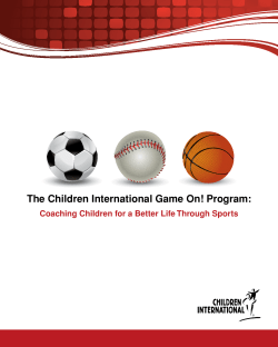 The Children International Game On! Program: