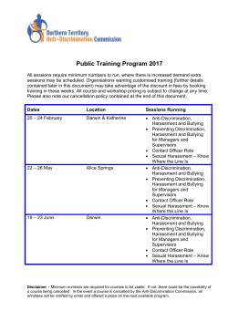 Preventing Discrimination, Harassment and Bullying for Managers