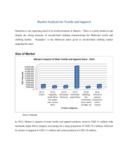 Swot Analysis for Textile and Clothing Market