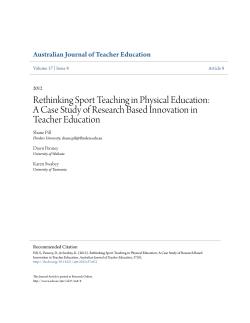 Rethinking Sport Teaching in Physical Education