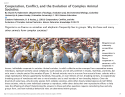 Cooperation, Conflict, and the Evolution of Complex