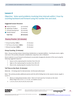Grade 3 Mathematics Module 2, Topic A, Lesson 4