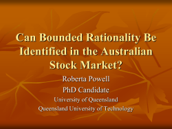 Can Bounded Rationality Be Identified in the
